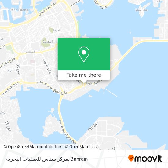 مركز ميناس للعمليات البحرية map