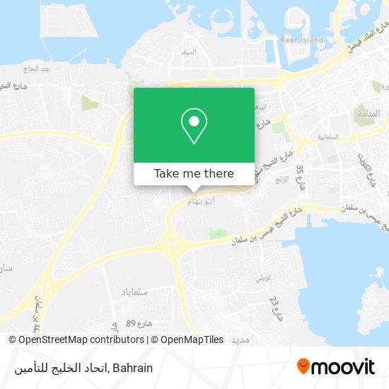 اتحاد الخليج للتأمين map