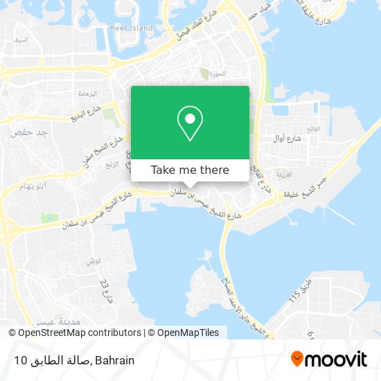 صالة الطابق 10 map