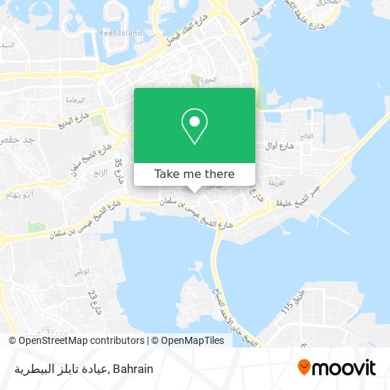 عيادة تايلز البيطرية map