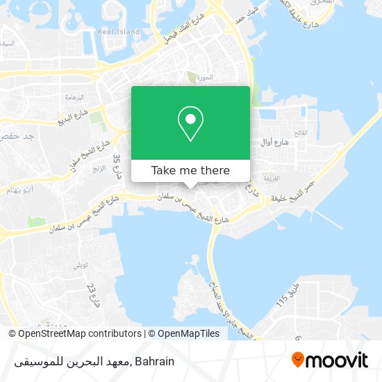 معهد البحرين للموسيقى map
