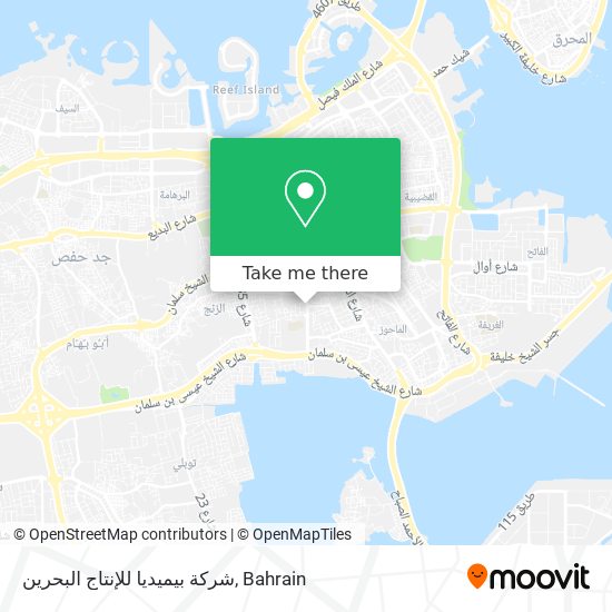 شركة بيميديا للإنتاج البحرين map