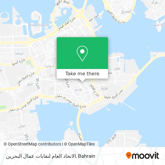 الاتحاد العام لنقابات عمال البحرين map