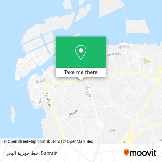 خط حورية البحر map