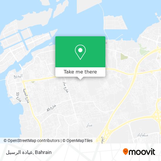 عيادة الرسيل map