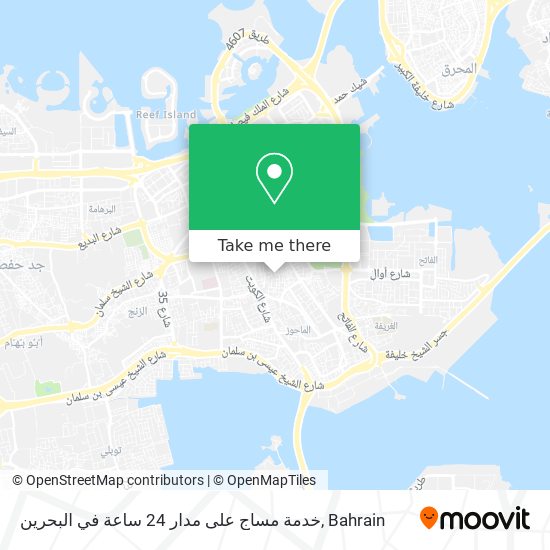 خدمة مساج على مدار 24 ساعة في البحرين map
