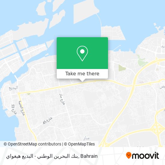 بنك البحرين الوطني - البديع هيغواي map