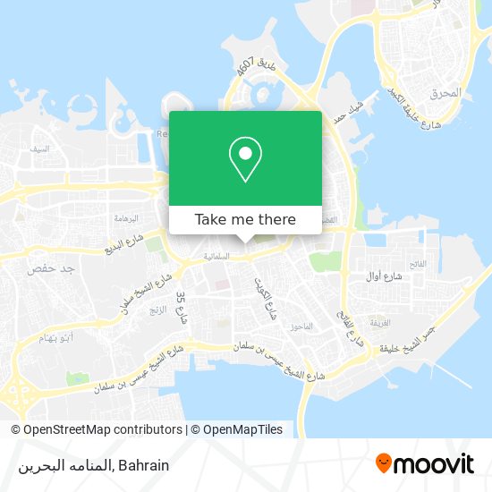 المنامه البحرين map