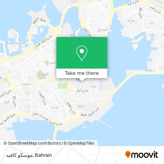 موسكو كافيه map