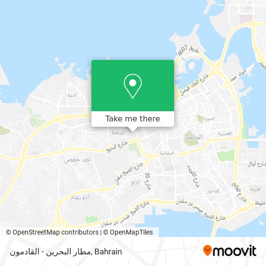 مطار البحرين - القادمون map