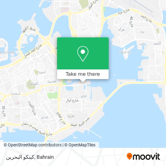كينكو البحرين map