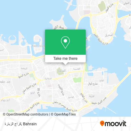 كراج الزبارة map