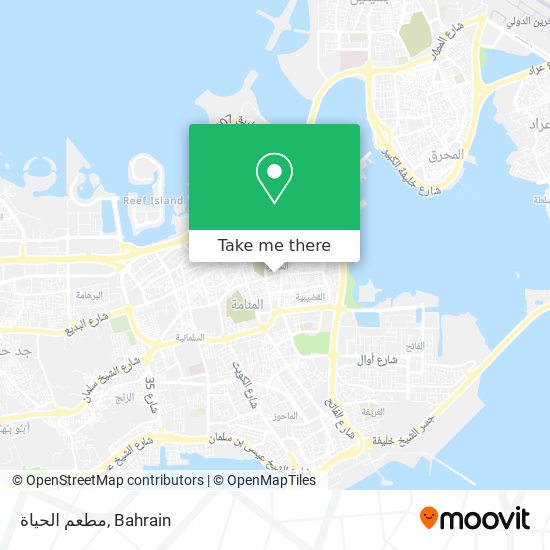 مطعم الحياة map