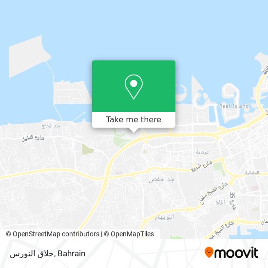 حلاق النورس map