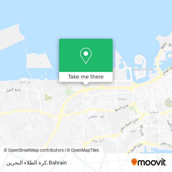 كرة الطلاء البحرين map