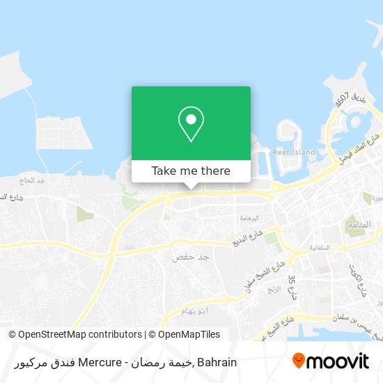 فندق مركيور Mercure - خيمة رمضان map