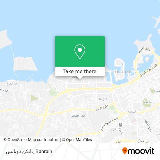دانكن دوناتس map