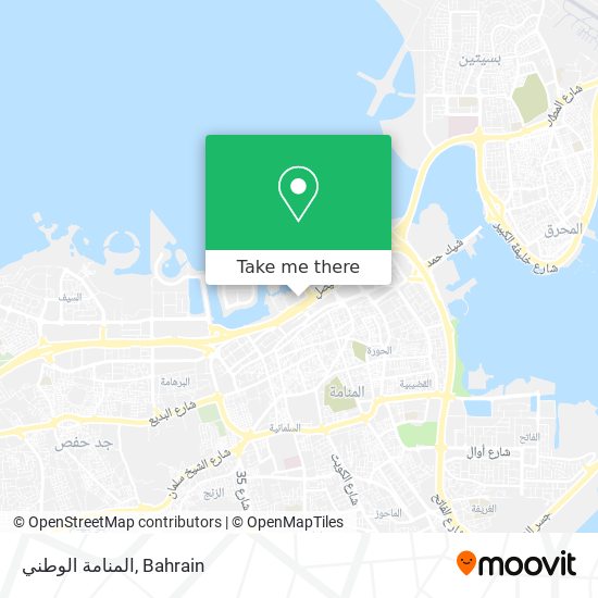 المنامة الوطني map