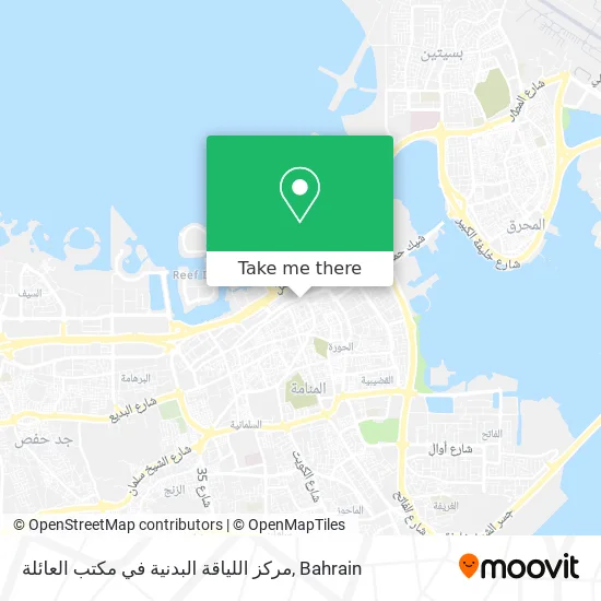 مركز اللياقة البدنية في مكتب العائلة map