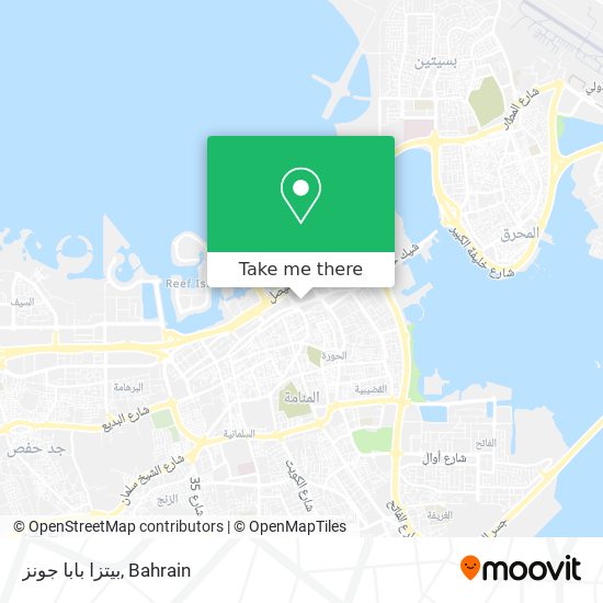 بيتزا بابا جونز map