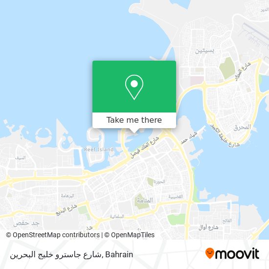 شارع جاسترو خليج البحرين map