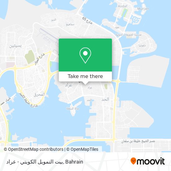 بيت التمويل الكويتي - عراد map