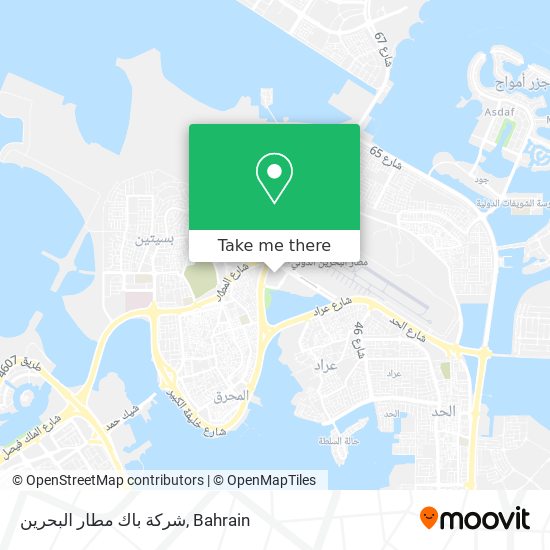 شركة باك مطار البحرين map