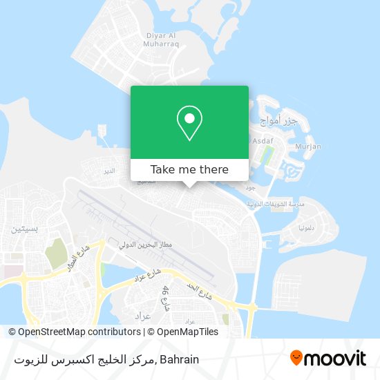 مركز الخليج اكسبرس للزيوت map