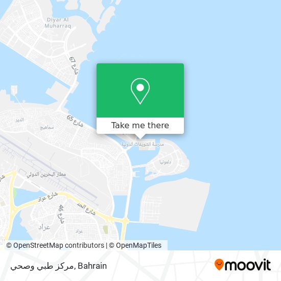 مركز طبي وصحي map