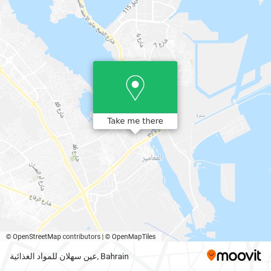 عين سهلان للمواد الغذائية map