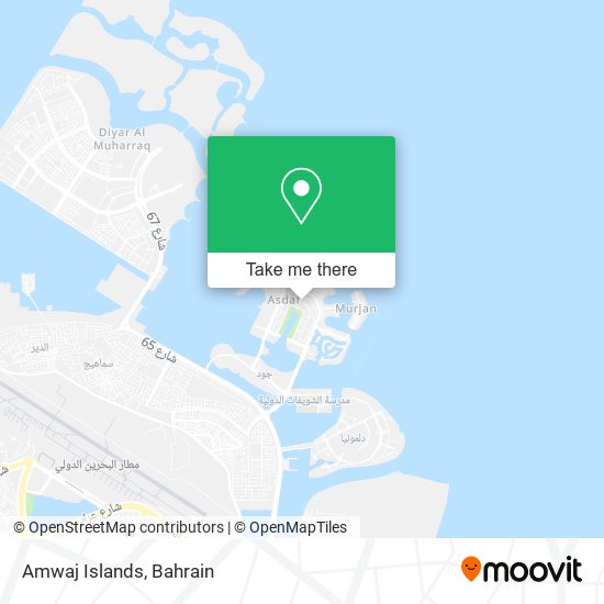 Amwaj Islands map