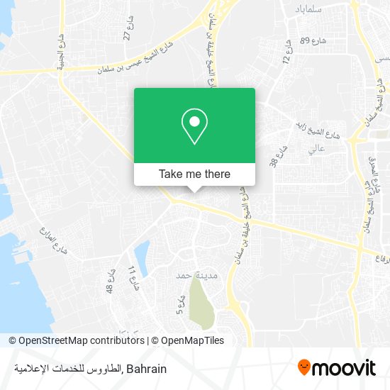 الطاووس للخدمات الإعلامية map