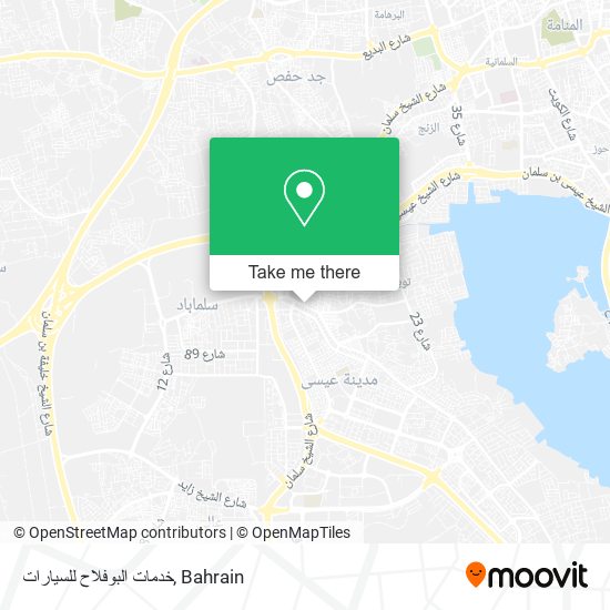 خدمات البوفلاح للسيارات map