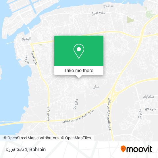 لا باستا فيرونا map