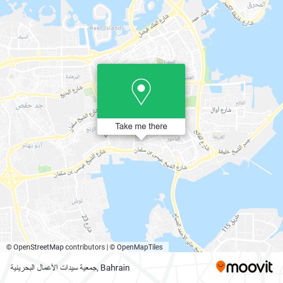 جمعية سيدات الأعمال البحرينية map