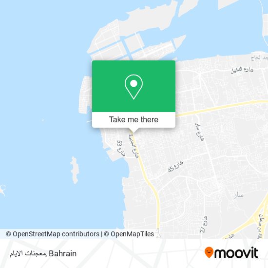 معجنات الايام map