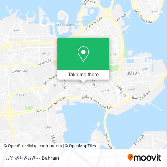 صالون كوبا كيرلاين map