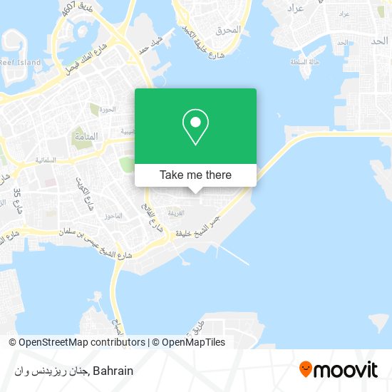 جنان ريزيدنس وان map