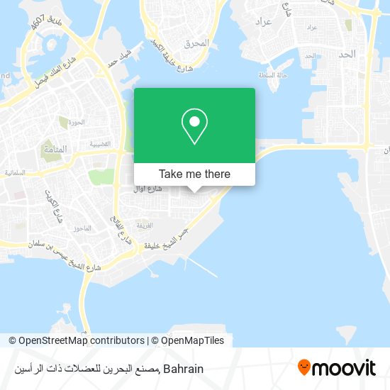 مصنع البحرين للعضلات ذات الرأسين map