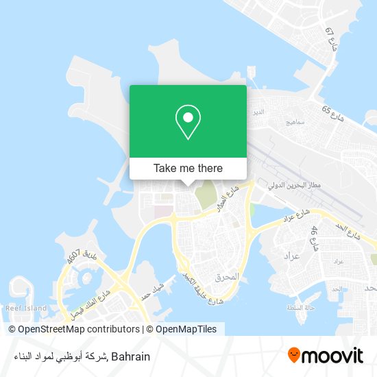 شركة أبوظبي لمواد البناء map