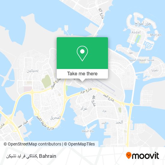 كنتاكي فرايد تشيكن map