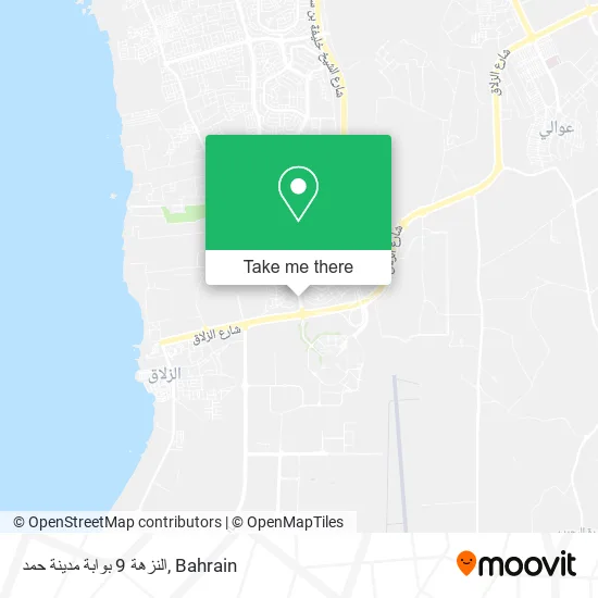 النزهة 9 بوابة مدينة حمد map