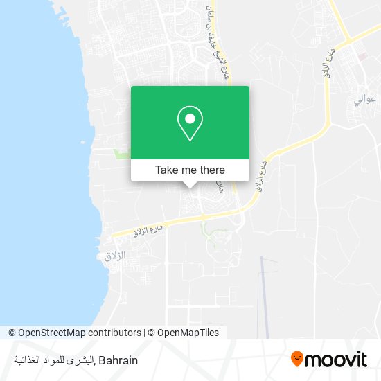 البشرى للمواد الغذائية map