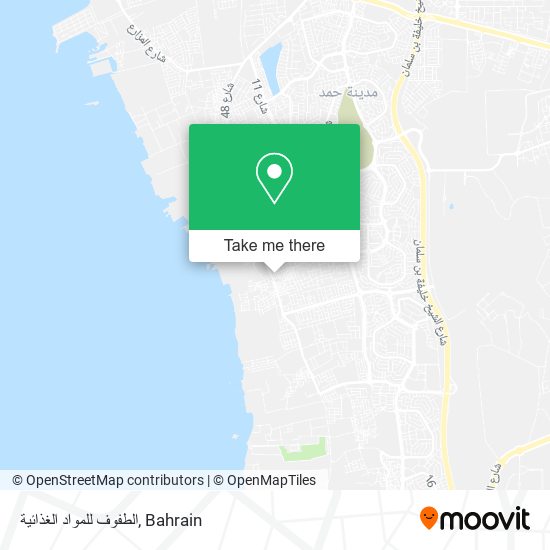 الطفوف للمواد الغذائية map