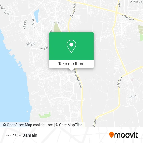 ادينات حمد map