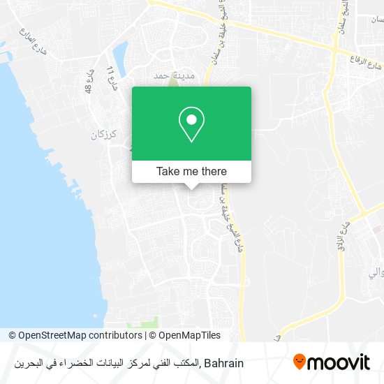 المكتب الفني لمركز البيانات الخضراء في البحرين map