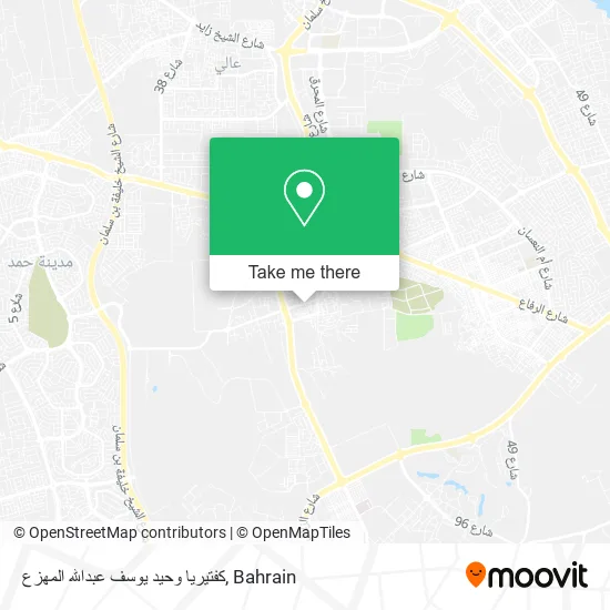 كفتيريا وحيد يوسف عبدالله المهزع map