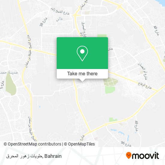حلويات زهور المحرق map
