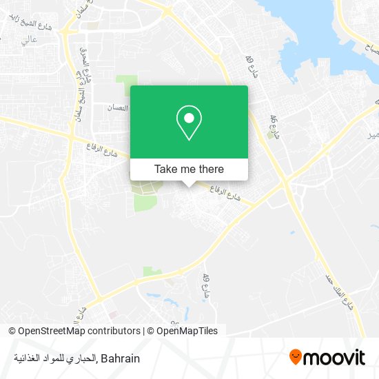 الحباري للمواد الغذائية map