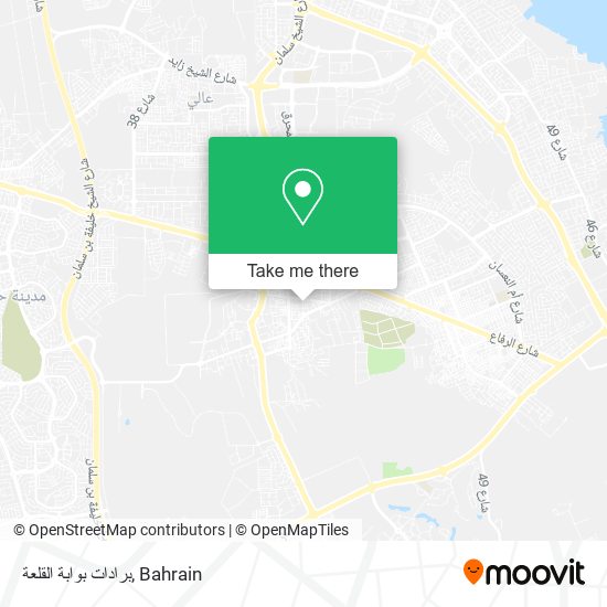 برادات بوابة القلعة map